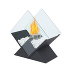 14.5 Inch Tall Portable Tabletop Fireplace | Elevated Bio-Ethanol Fire Bowl for Indoor & Outdoor Decor | Ventless Dancing Flame-1