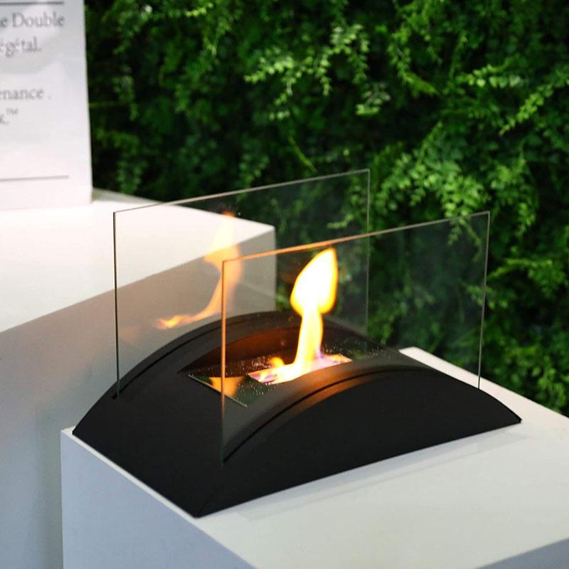 13.5"L Rectangular Tabletop Fireplace-1