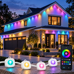 200FT Waterproof Bluetooth Outdoor Led String Lights