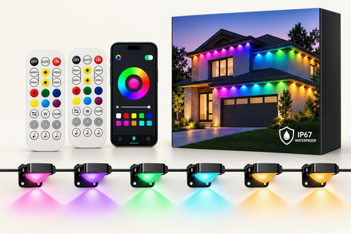 200FT Waterproof Bluetooth Outdoor Led String Lights