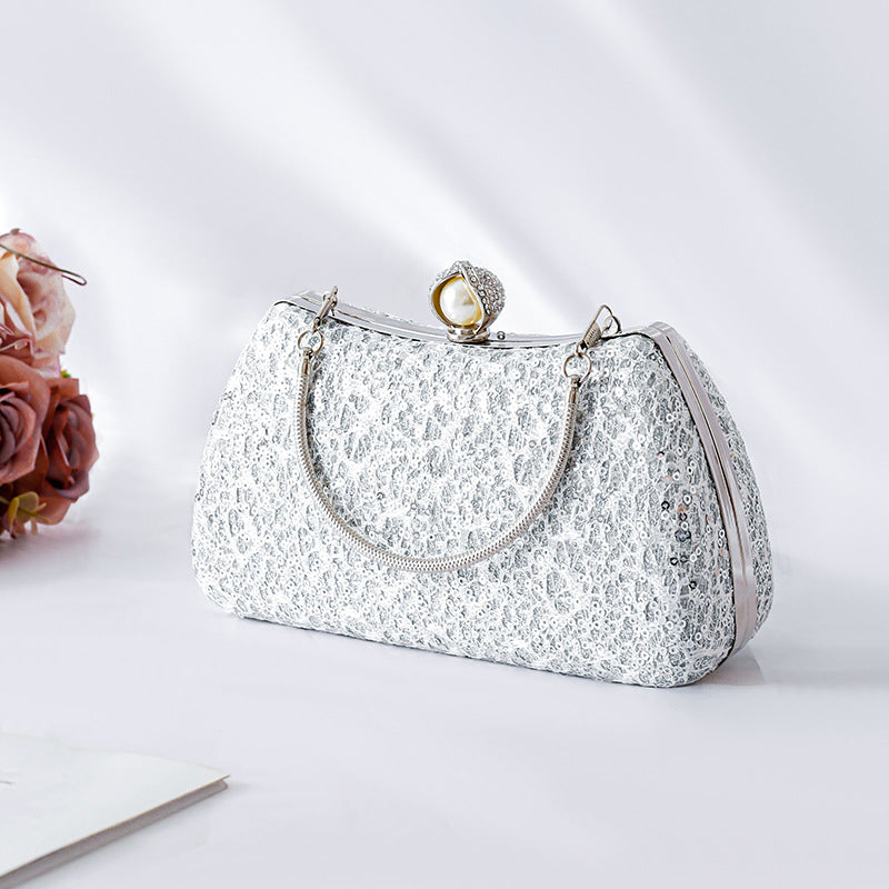 New Cheongsam Handbag Lace Sequins Fashion Banquet Evening Bag Dinner Clutch Bag Dress Shoulder Crossbody Bag