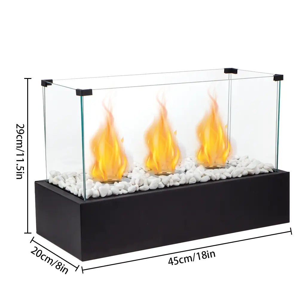 18''L Rectangular Large Tabletop Fire Pit (Only US)-3