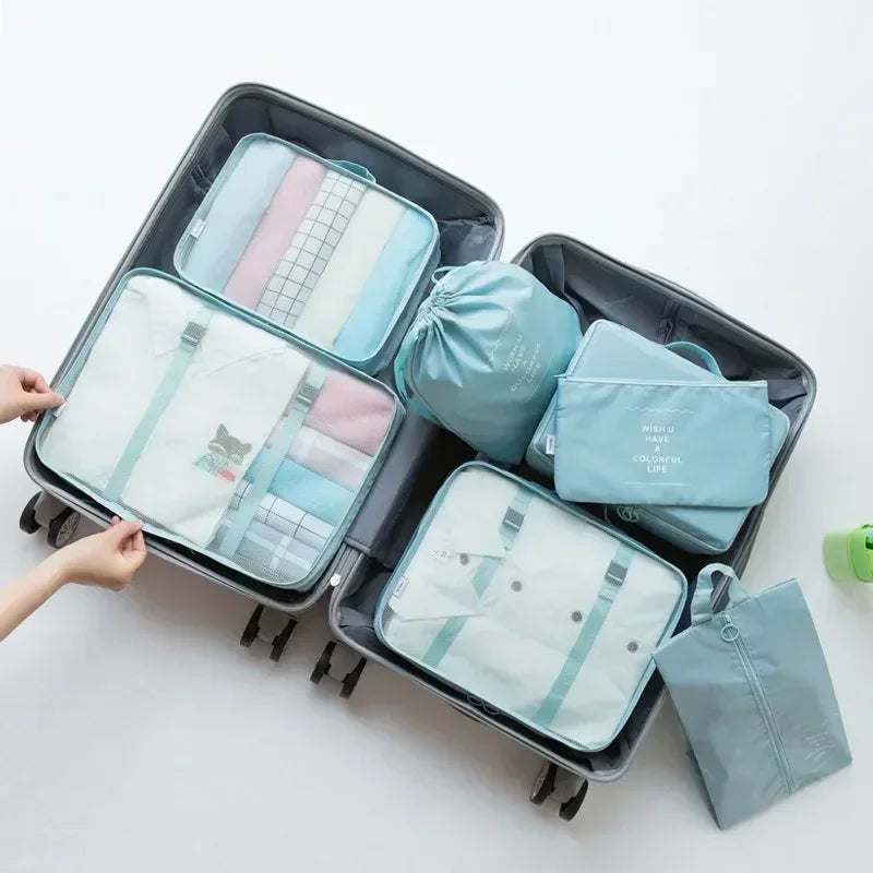 Valeroni 7-Piece Travel Packing Cube Set | Luggage Organizer