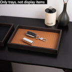 Woven Faux-Leather Valet Tray