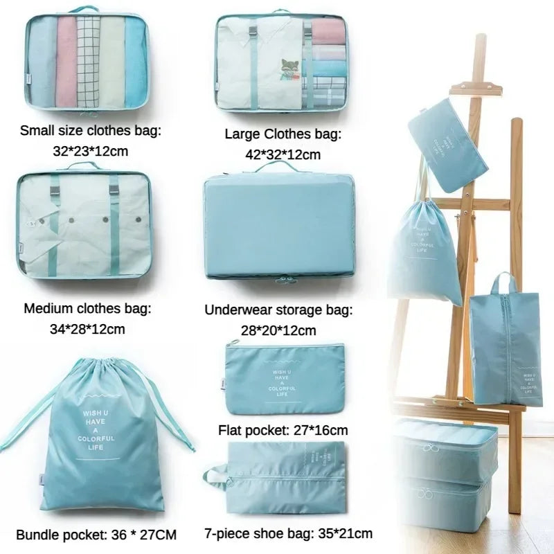 Valeroni 7-Piece Travel Packing Cube Set | Luggage Organizer