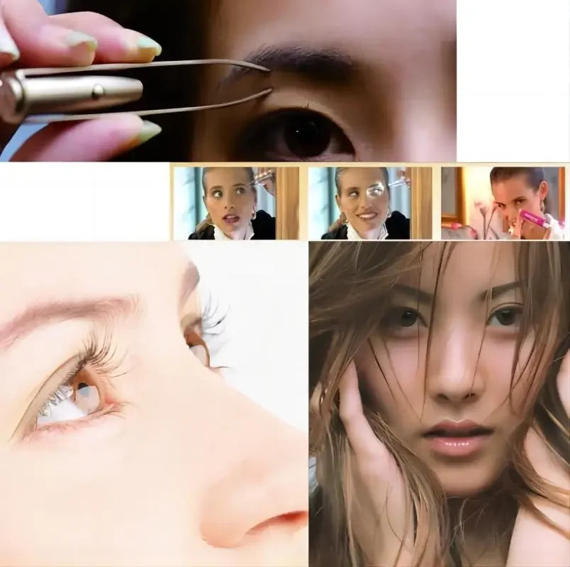 Precision LED Eyebrow Tweezers