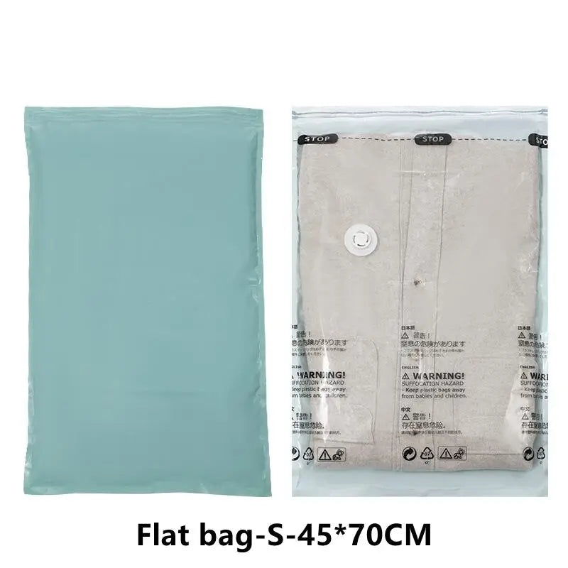 Roll-Up Vacuum Storage Bag — No Pump Needed