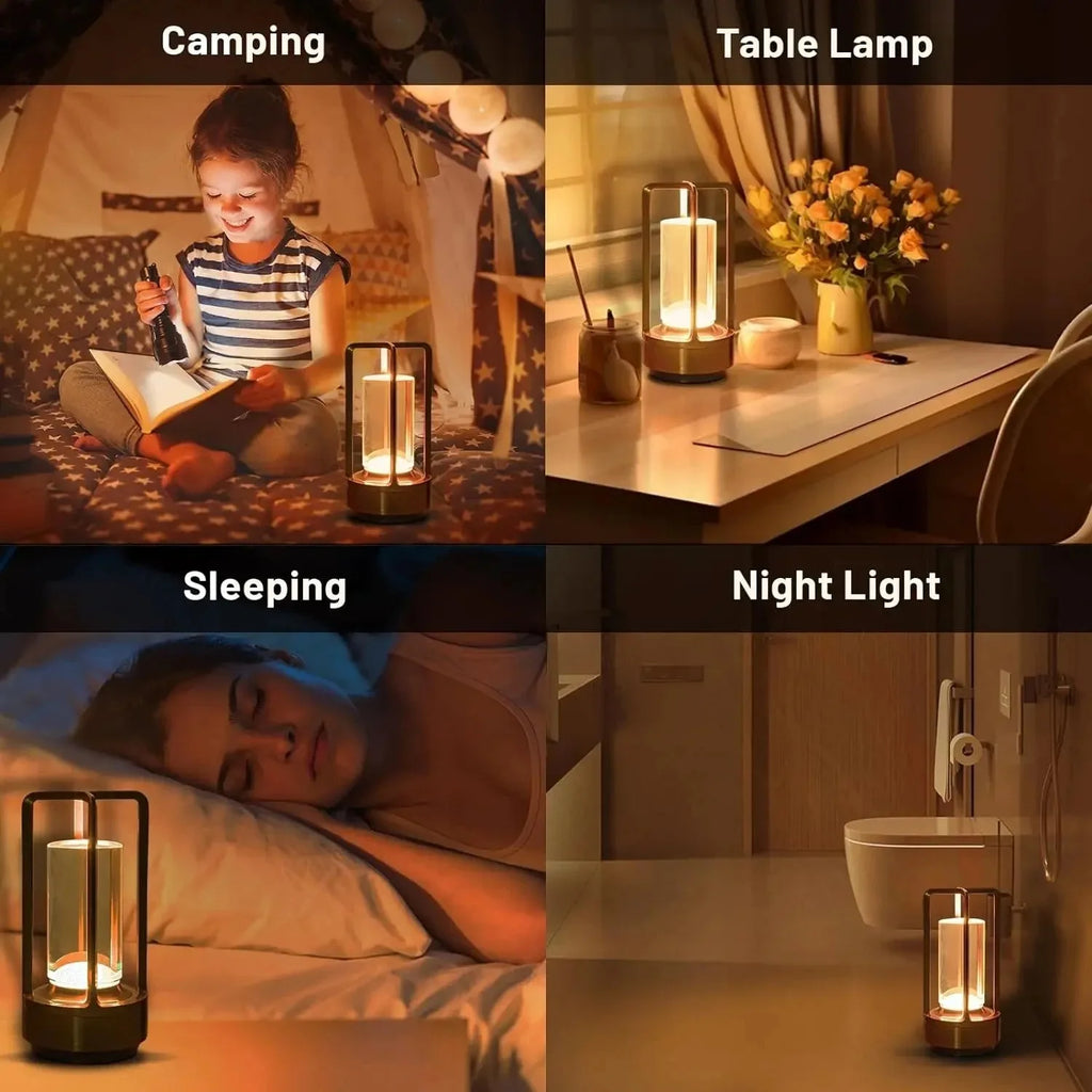 Valeroni Cordless Ambient Table Lamp | Rechargeable Touch Light