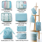 Valeroni 7-Piece Travel Packing Cube Set | Luggage Organizer