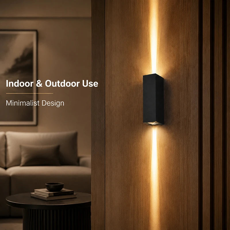 Minimalist Up/Down Outdoor Wall Light