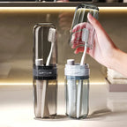 Portable Clear Toothbrush Travel Case, Hard Shell All-in-One Organizer for Business Trips Gym & Commute, Hygienic Secure Design