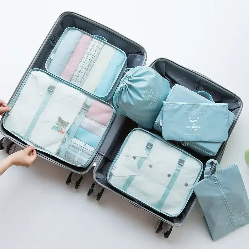 Valeroni 7-Piece Travel Packing Cube Set | Luggage Organizer