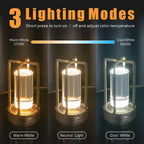 Valeroni Cordless Ambient Table Lamp | Rechargeable Touch Light