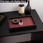 Woven Faux-Leather Valet Tray
