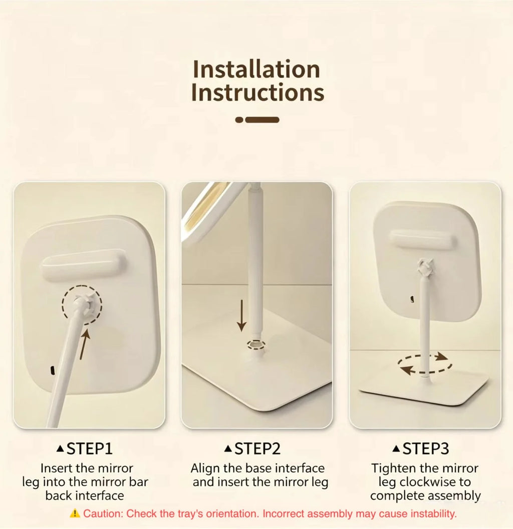 Valeroni LED Vanity Mirror | 3-Color Touch Lighting
