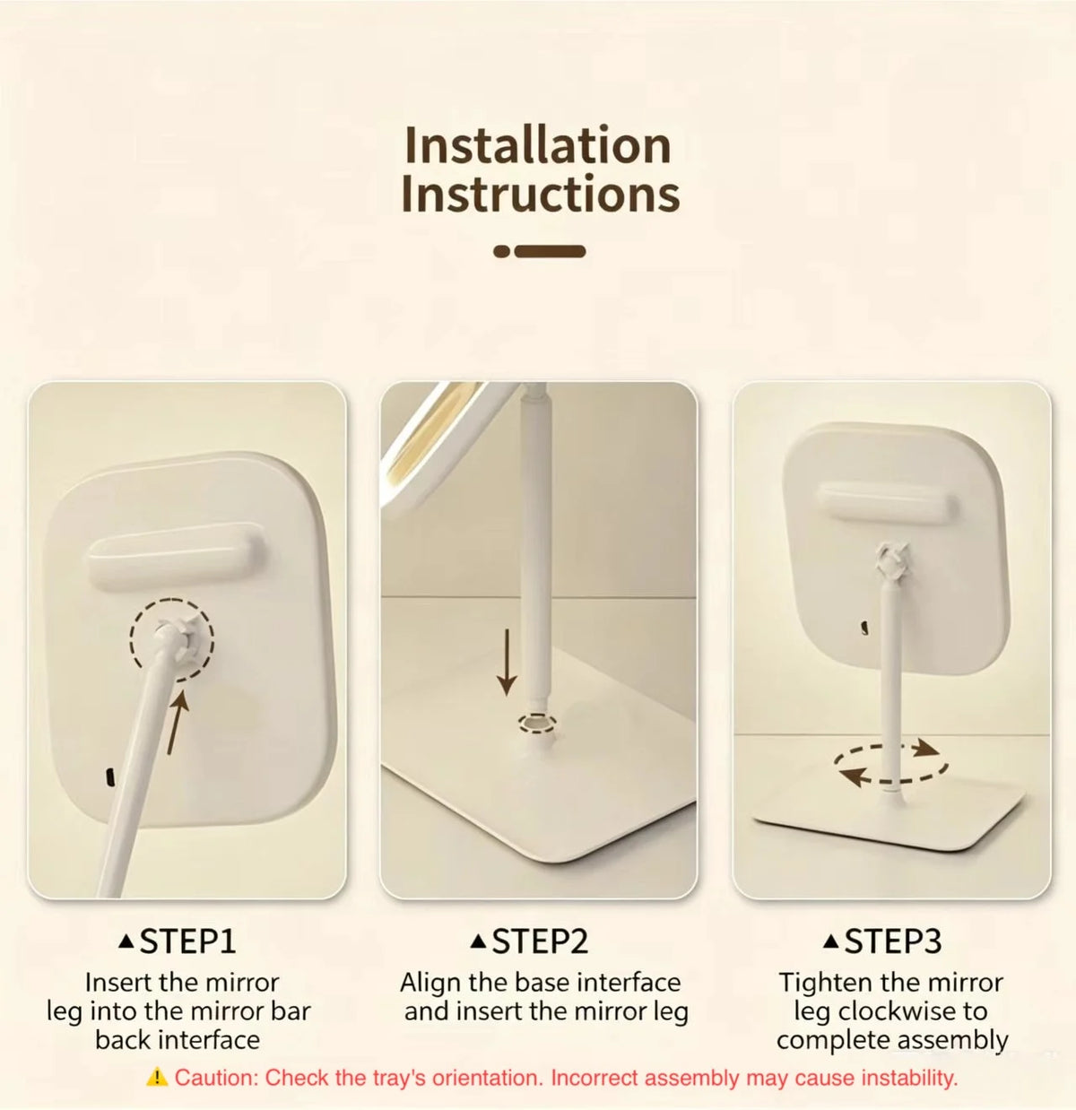 Valeroni LED Vanity Mirror | 3-Color Touch Lighting