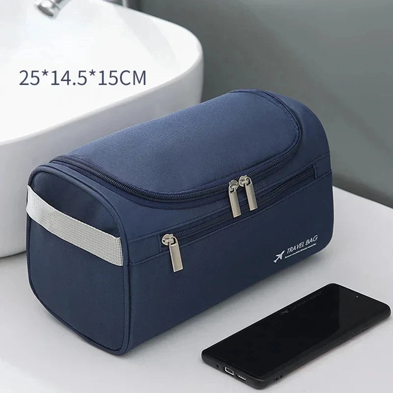 Valeroni Hanging Travel Toiletry Bag | PU & Canvas Organizer