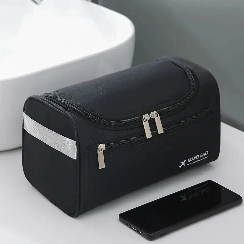 Valeroni Hanging Travel Toiletry Bag | PU & Canvas Organizer