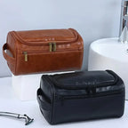 Valeroni Hanging Travel Toiletry Bag | PU & Canvas Organizer