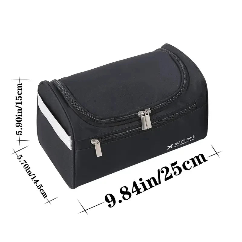 Valeroni Hanging Travel Toiletry Bag | PU & Canvas Organizer