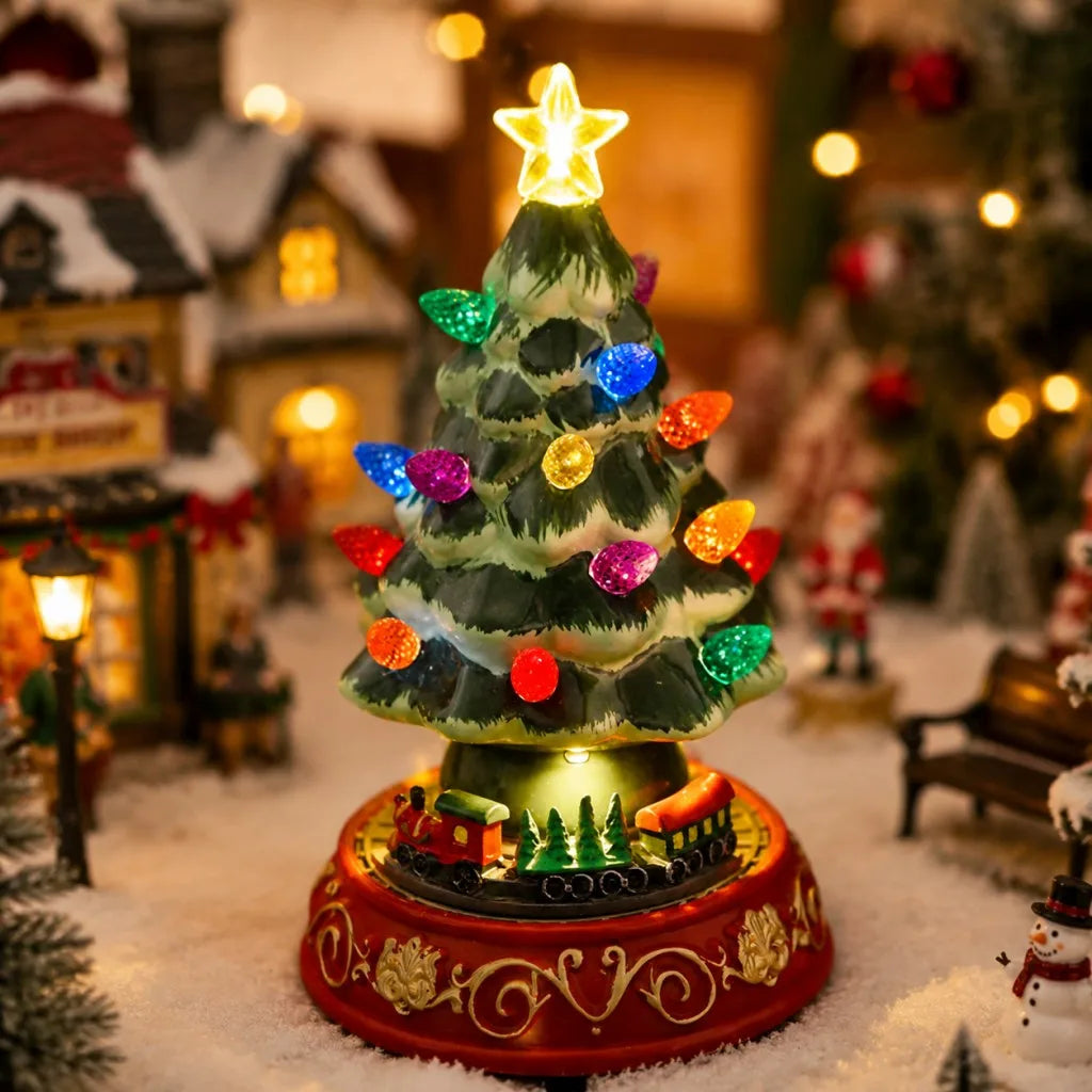 Ceramic Christmas Village Tree