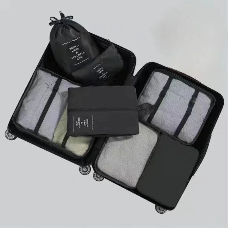 Valeroni 7-Piece Travel Packing Cube Set | Luggage Organizer