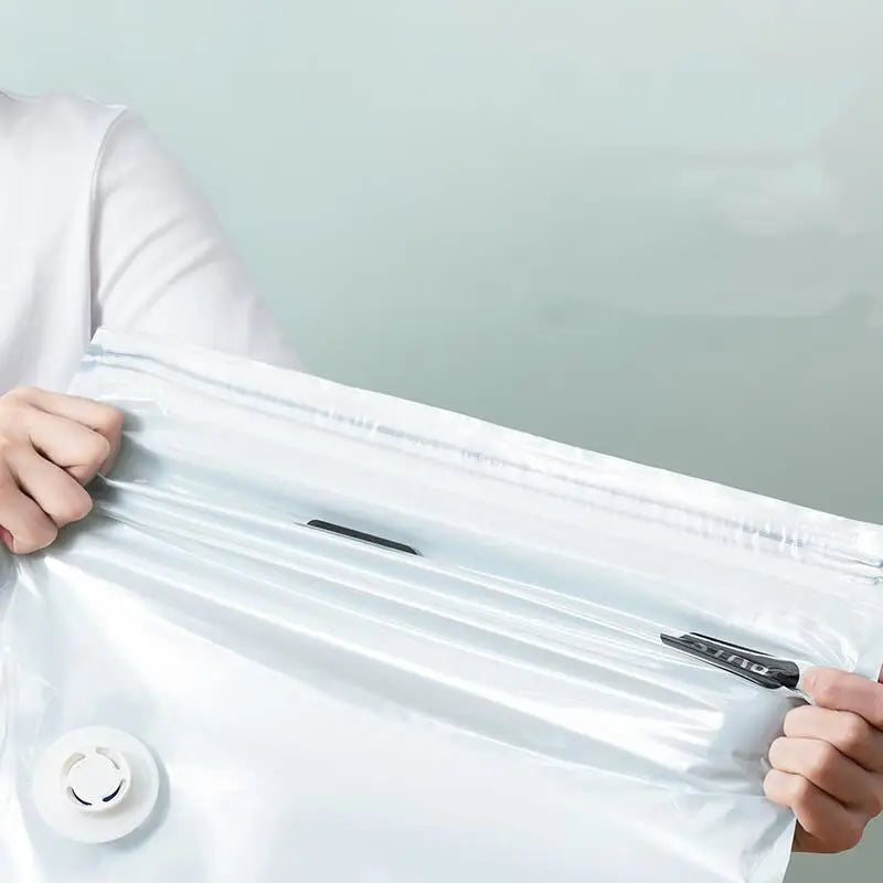 Roll-Up Vacuum Storage Bag — No Pump Needed