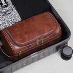 Valeroni Hanging Travel Toiletry Bag | PU & Canvas Organizer