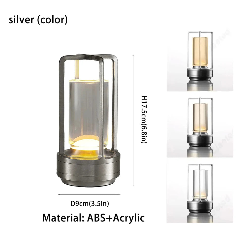 Valeroni Cordless Ambient Table Lamp | Rechargeable Touch Light