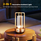 Valeroni Cordless Ambient Table Lamp | Rechargeable Touch Light