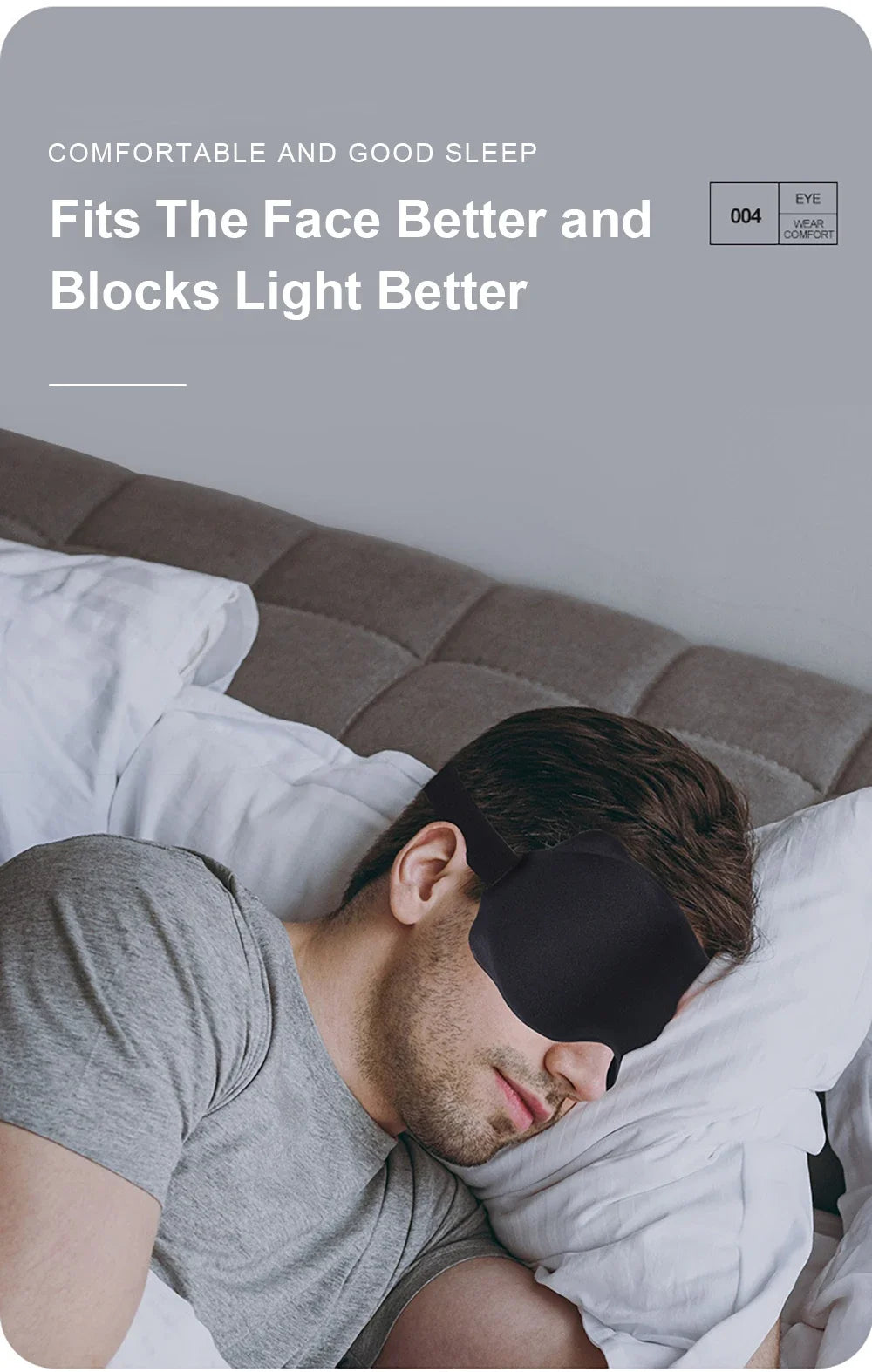 3D Contour Blackout Sleep Mask