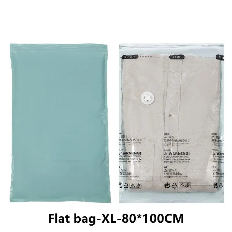 Roll-Up Vacuum Storage Bag — No Pump Needed