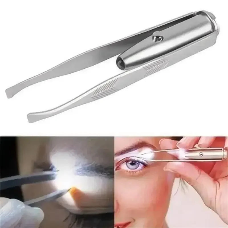 Precision LED Eyebrow Tweezers