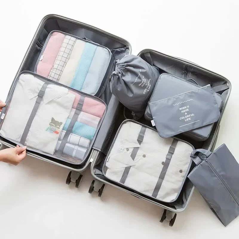 Valeroni 7-Piece Travel Packing Cube Set | Luggage Organizer