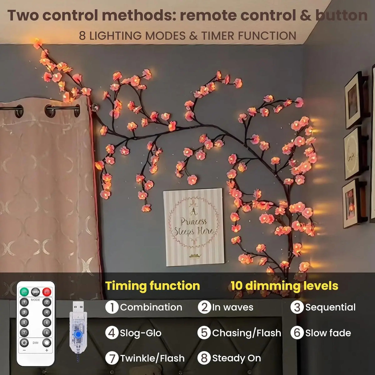 Cherry Blossom LED Statement Tree