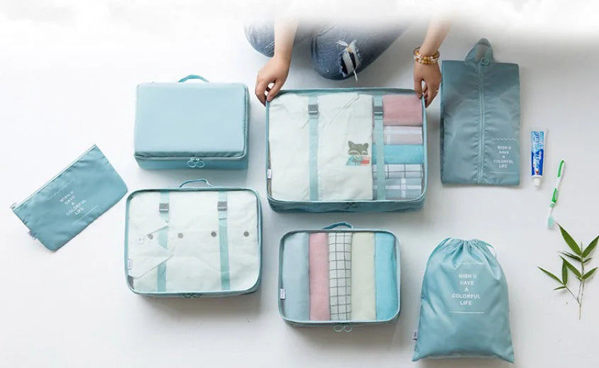 Valeroni 7-Piece Travel Packing Cube Set | Luggage Organizer