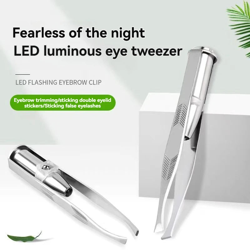 Precision LED Eyebrow Tweezers