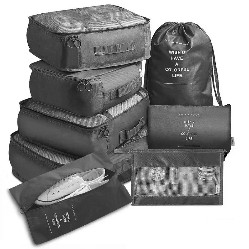 Valeroni 7-Piece Travel Packing Cube Set | Luggage Organizer