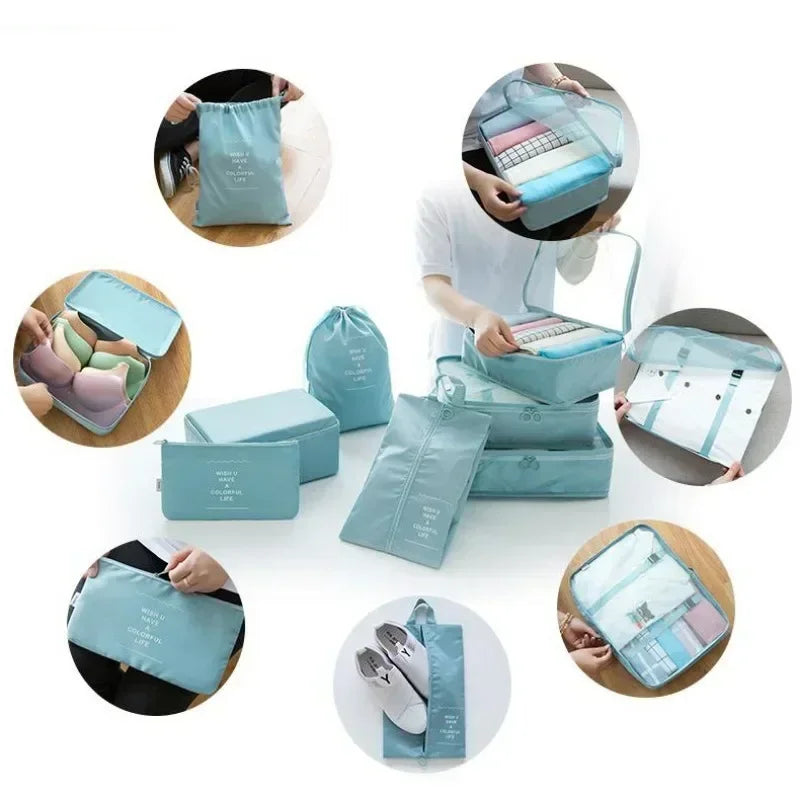 Valeroni 7-Piece Travel Packing Cube Set | Luggage Organizer