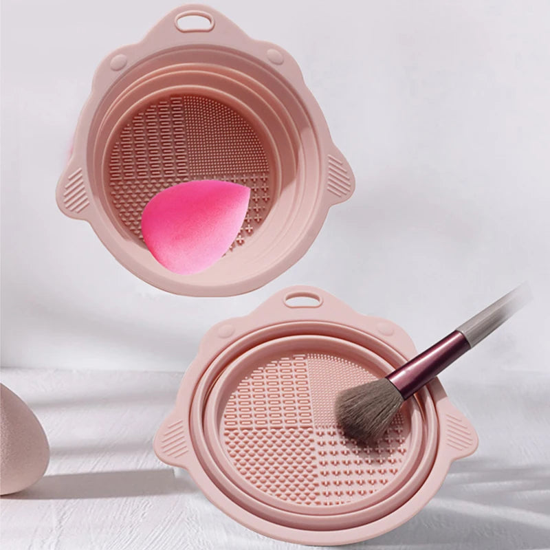 Makeup Brush Cleaning Bowl Set