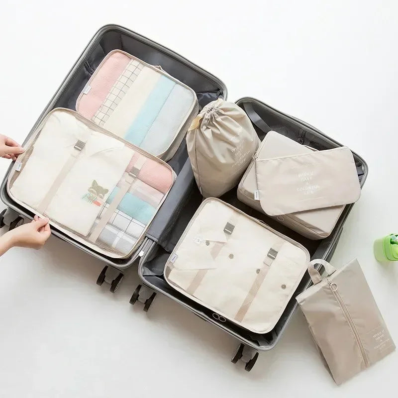 Valeroni 7-Piece Travel Packing Cube Set | Luggage Organizer