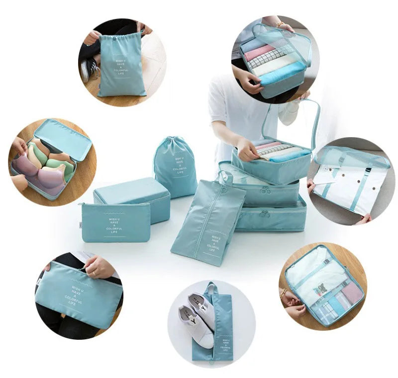 Valeroni 7-Piece Travel Packing Cube Set | Luggage Organizer
