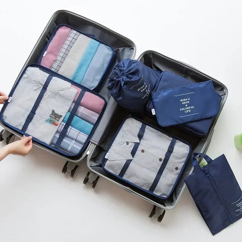 Valeroni 7-Piece Travel Packing Cube Set | Luggage Organizer