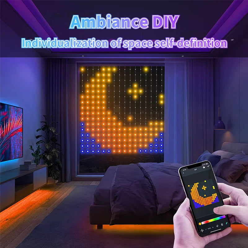 Smart LED Curtain Light Display