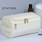 Valeroni Hanging Travel Toiletry Bag | PU & Canvas Organizer