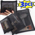 Sheer Mesh Travel Cosmetic Pouch
