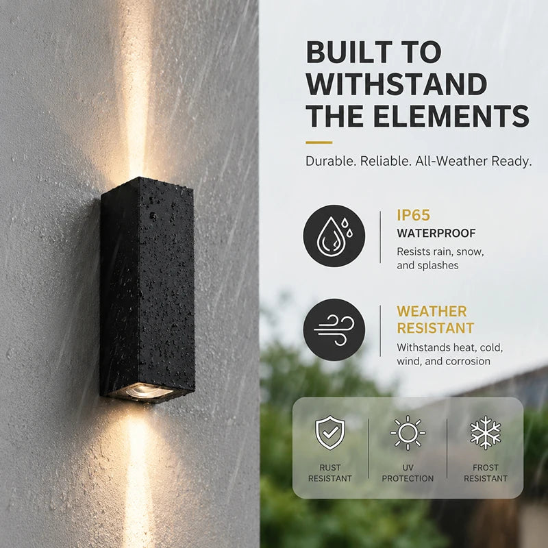 Minimalist Up/Down Outdoor Wall Light