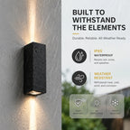 Minimalist Up/Down Outdoor Wall Light