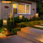 Woven Solar Garden Lantern