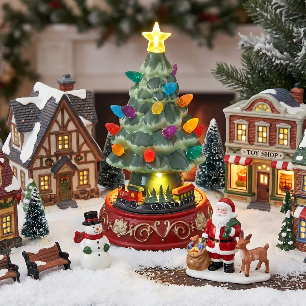 Ceramic Christmas Village Tree